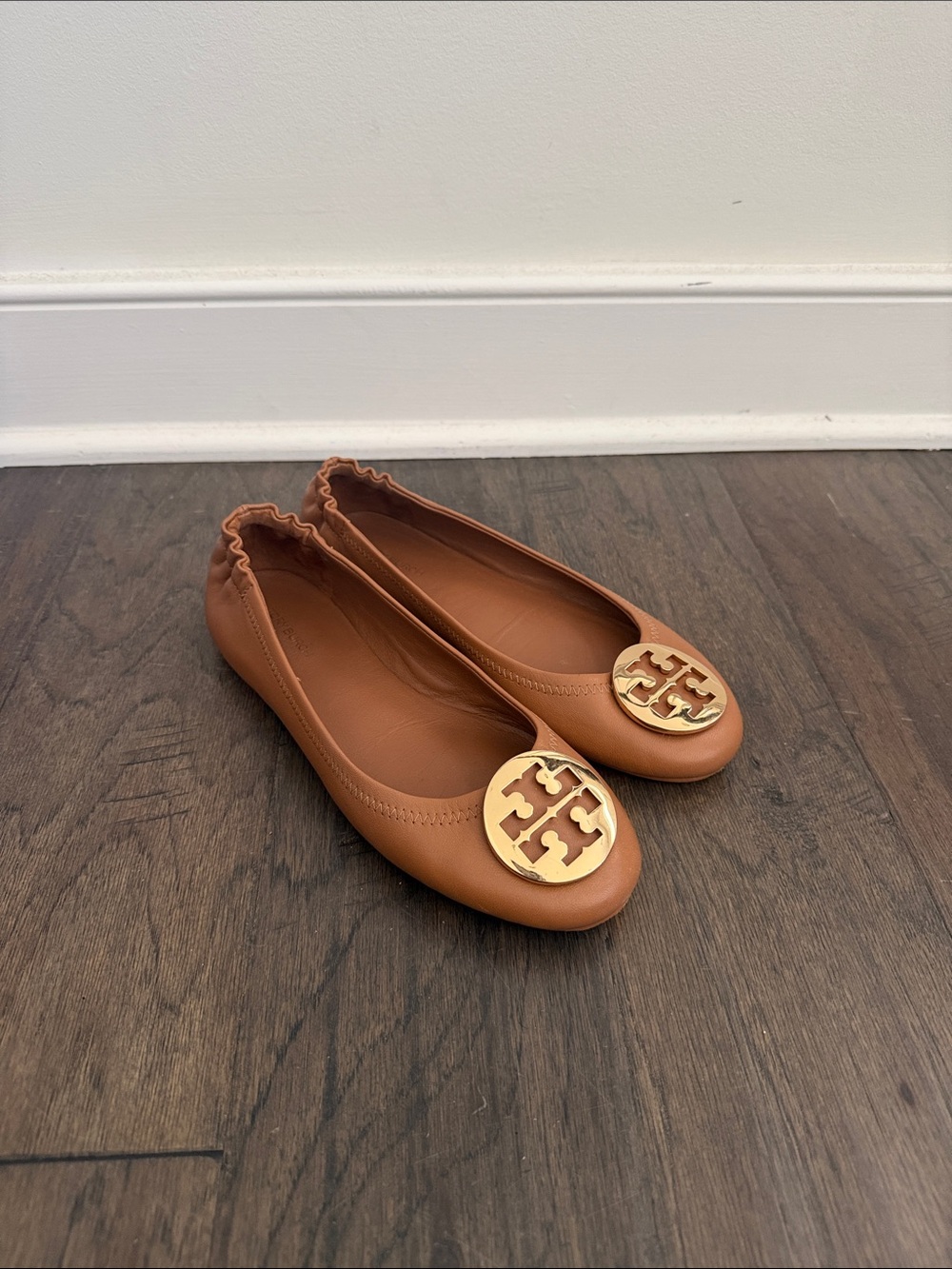 Tory Burch Cognac Ballet Flats